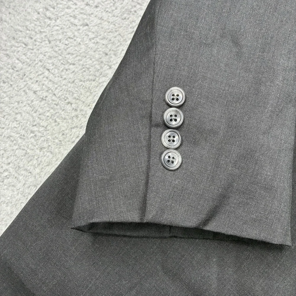 Oak Hill Sport‎ Coat Men's 52R Black 2 Button Marzotto Italian Fabric Blazer